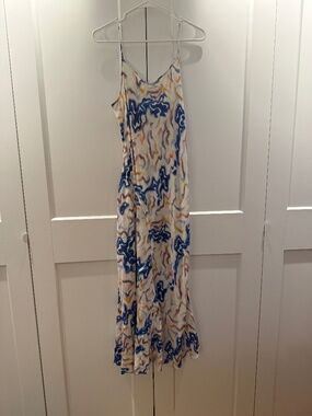 ULLA JOHNSON Thais bias Silk Midi Dress in Prism Size 6